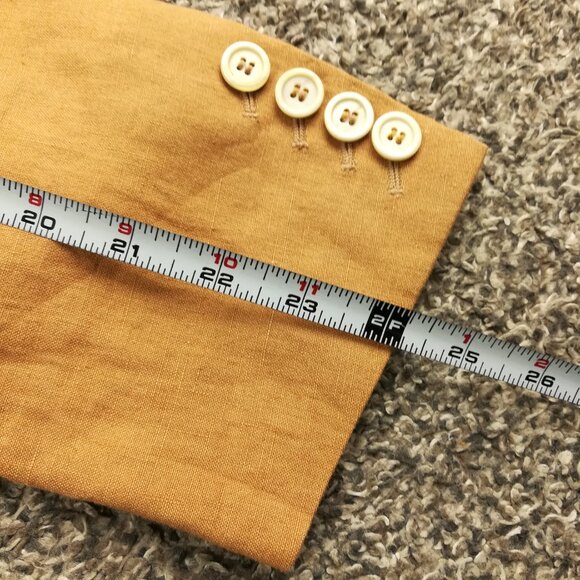 Brunello Cucinelli Sport Coat 100% Linen Three Button Beige Tan 40R - Picture 8 of 10